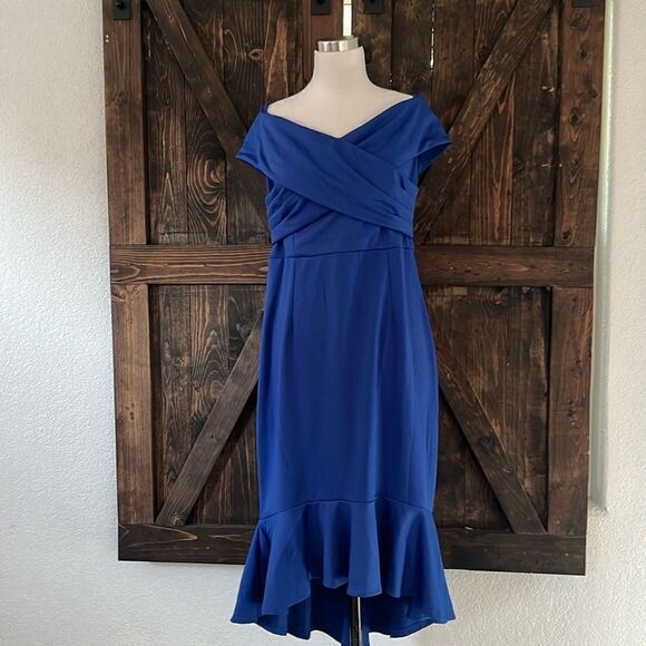 NWT Grace Karin WOMEN Backless Off Shoulder
Ruched Dress Blue Large - Picture 6 of 15